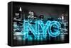 Neon New York City AB-Hailey Carr-Framed Stretched Canvas