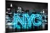 Neon New York City AB-Hailey Carr-Mounted Art Print