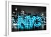 Neon New York City AB-Hailey Carr-Framed Art Print