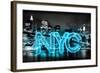 Neon New York City AB-Hailey Carr-Framed Art Print