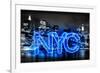 Neon New York City BB-Hailey Carr-Framed Art Print