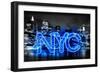 Neon New York City BB-Hailey Carr-Framed Art Print