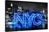 Neon New York City BB-Hailey Carr-Stretched Canvas