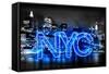 Neon New York City BB-Hailey Carr-Framed Stretched Canvas