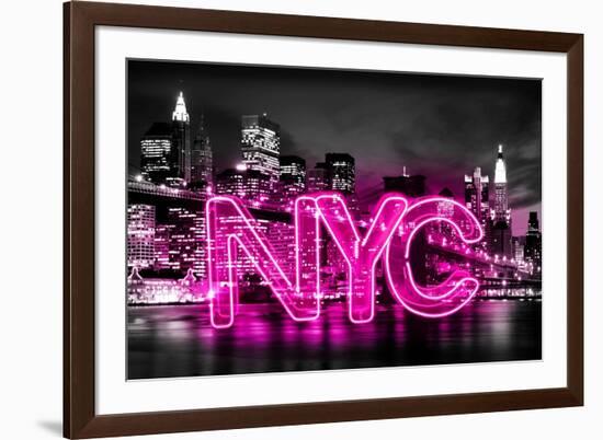 Neon New York City PB-Hailey Carr-Framed Art Print