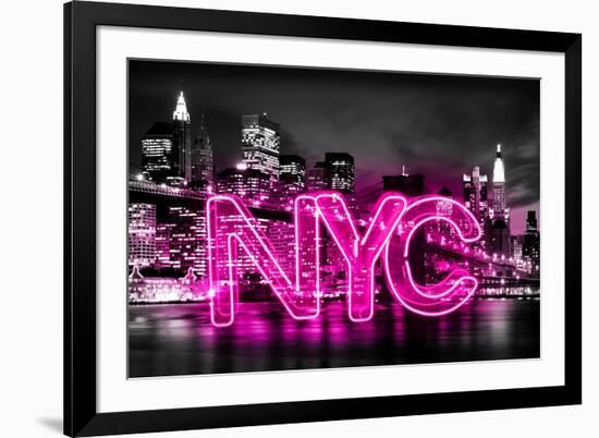 Neon New York City PB-Hailey Carr-Framed Art Print