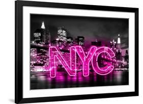 Neon New York City PB-Hailey Carr-Framed Art Print