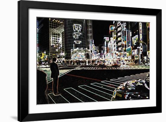 Neon Nights II-Tony Koukos-Framed Giclee Print