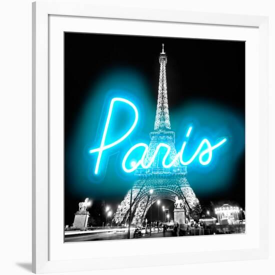 Neon Paris AB-Hailey Carr-Framed Art Print