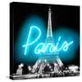 Neon Paris AB-Hailey Carr-Stretched Canvas