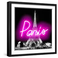 Neon Paris PB-Hailey Carr-Framed Art Print