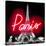 Neon Paris RB-Hailey Carr-Stretched Canvas