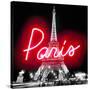 Neon Paris RB-Hailey Carr-Stretched Canvas