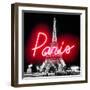 Neon Paris RB-Hailey Carr-Framed Art Print