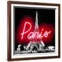 Neon Paris RB-Hailey Carr-Framed Art Print