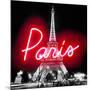 Neon Paris RB-Hailey Carr-Mounted Art Print