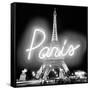 Neon Paris WB-Hailey Carr-Framed Stretched Canvas