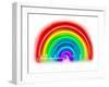 Neon Rainbow W-Hailey Carr-Framed Art Print