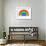 Neon Rainbow W-Hailey Carr-Framed Art Print displayed on a wall