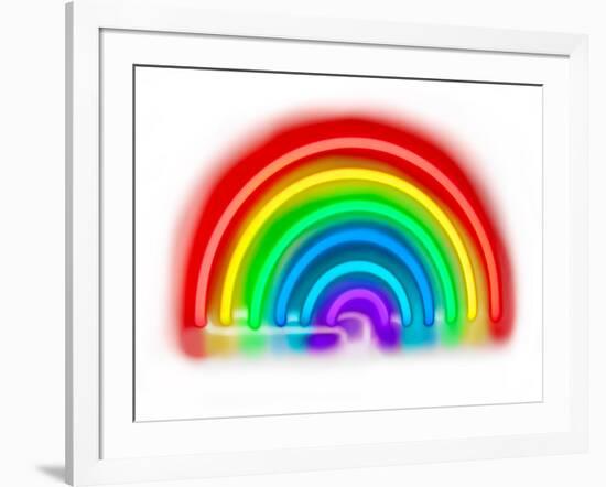 Neon Rainbow W-Hailey Carr-Framed Art Print