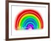 Neon Rainbow W-Hailey Carr-Framed Art Print