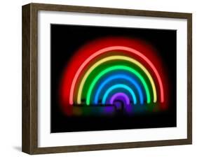 Neon Rainbow-Hailey Carr-Framed Art Print