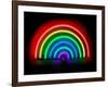 Neon Rainbow-Hailey Carr-Framed Art Print