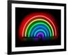 Neon Rainbow-Hailey Carr-Framed Art Print