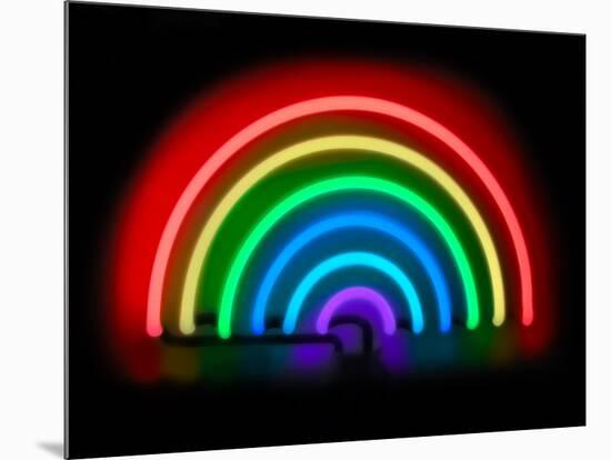 Neon Rainbow-Hailey Carr-Mounted Art Print