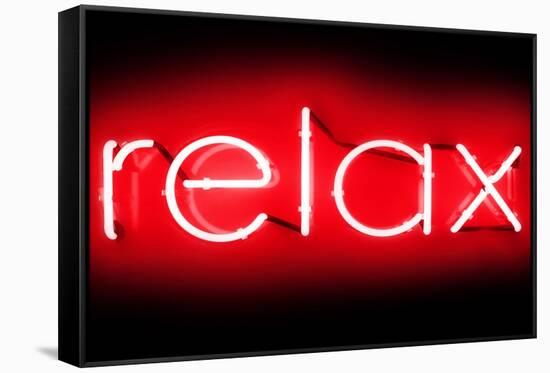 Neon Relax RB-Hailey Carr-Framed Stretched Canvas