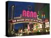 Neon Reno Sign on North Virginia Street, Nevada, USA-Walter Bibikow-Stretched Canvas