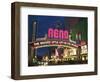 Neon Reno Sign on North Virginia Street, Nevada, USA-Walter Bibikow-Framed Photographic Print