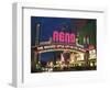 Neon Reno Sign on North Virginia Street, Nevada, USA-Walter Bibikow-Framed Photographic Print