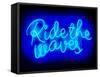 Neon Ride The Waves BB-Hailey Carr-Framed Stretched Canvas