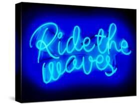 Neon Ride The Waves BB-Hailey Carr-Stretched Canvas