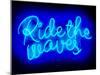 Neon Ride The Waves BB-Hailey Carr-Mounted Art Print
