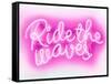 Neon Ride The Waves PW-Hailey Carr-Framed Stretched Canvas