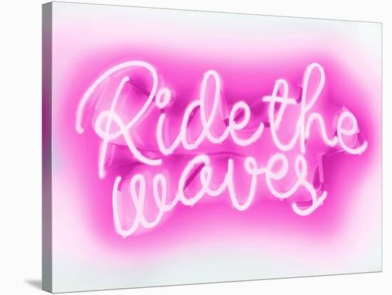 Neon Ride The Waves PW-Hailey Carr-Stretched Canvas