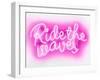 Neon Ride The Waves PW-Hailey Carr-Framed Art Print