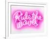 Neon Ride The Waves PW-Hailey Carr-Framed Art Print