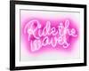 Neon Ride The Waves PW-Hailey Carr-Framed Art Print