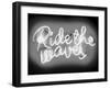 Neon Ride The Waves WB-Hailey Carr-Framed Art Print