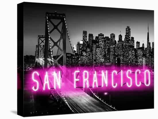 Neon San Francisco PB-Hailey Carr-Stretched Canvas