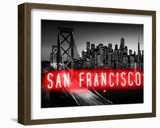 Neon San Francisco RB-Hailey Carr-Framed Art Print