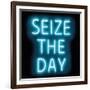 Neon Seize The Day AB-Hailey Carr-Framed Art Print