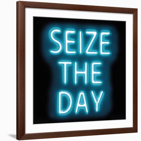 Neon Seize The Day AB-Hailey Carr-Framed Art Print