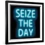 Neon Seize The Day AB-Hailey Carr-Framed Art Print