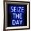 Neon Seize The Day BB-Hailey Carr-Framed Art Print