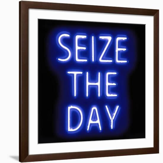 Neon Seize The Day BB-Hailey Carr-Framed Art Print