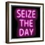 Neon Seize The Day PB-Hailey Carr-Framed Art Print